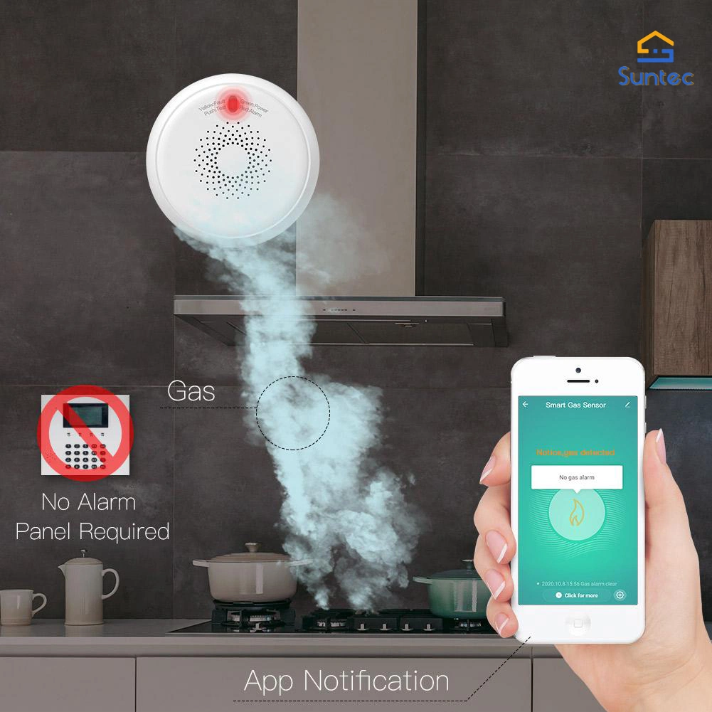 Smart Home Zigbee Gas Sensor Detetor Smoke Detector