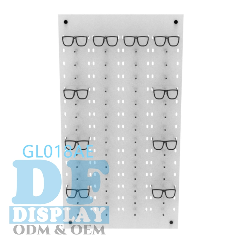 Brillen-Display Sonnenbrillen-Display Wandmontage Acryl Optischer Rahmen-Display Möbel Optical Store Design Halter 60 Rahmen Occhiali Espositore