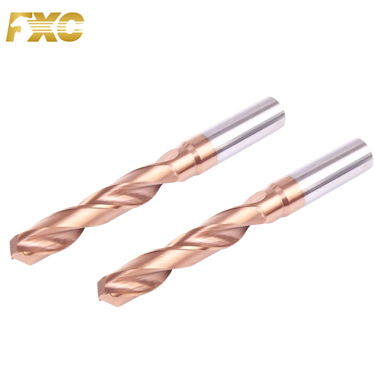 Solid Tungsten Carbide HRC55-65 Carbide Twist Drill Straight Drill CNC Cutters with Tisin Coating