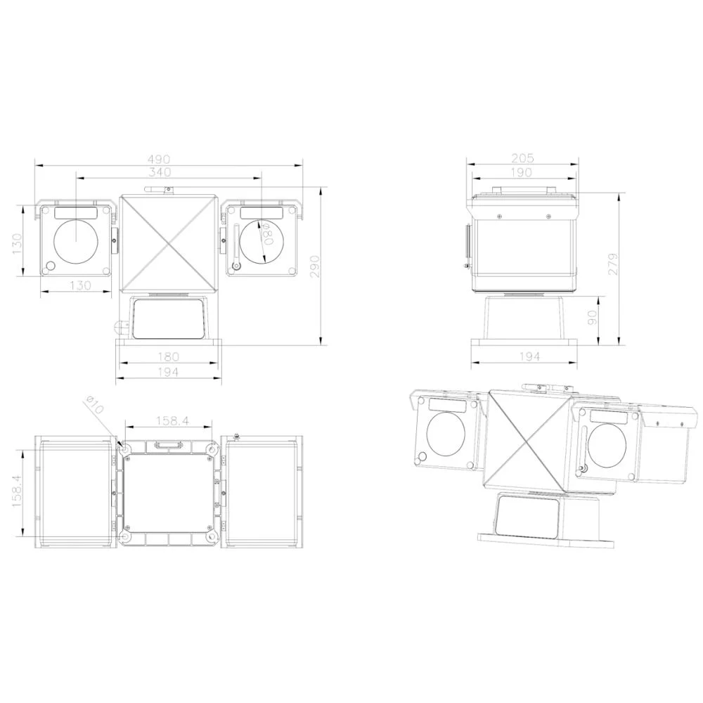 OEM/ODM 72X Zoom Ultra Long Rangeptz Cámara para proyecto de gobierno