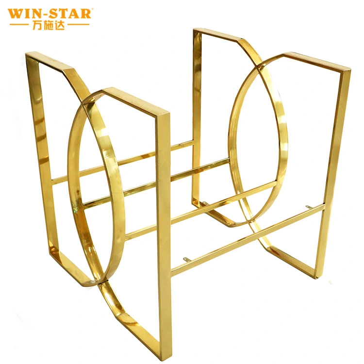 Windar Noble elegante silla de oro reposabrazos estructura estable base de sofá Soporte