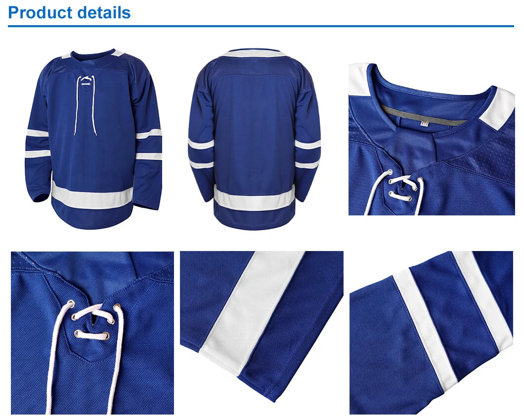 Nouveau design hommes personnalisé la pratique sportive Jersey Custom Made uniforme d'usure de Hockey sur glace