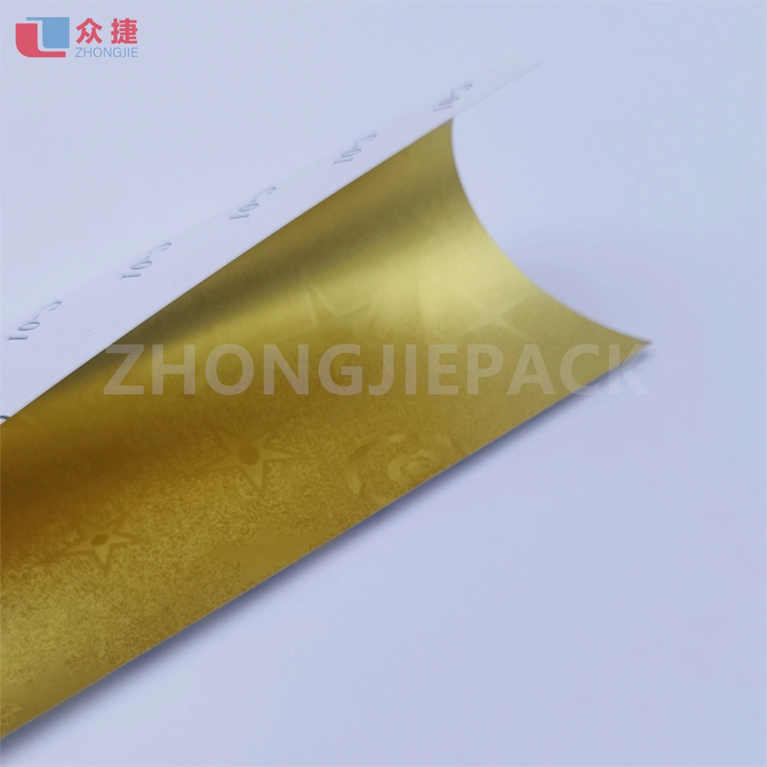 182GSM Gold Silver Cardboard Coated Matte Paper Duplex Board with White Back