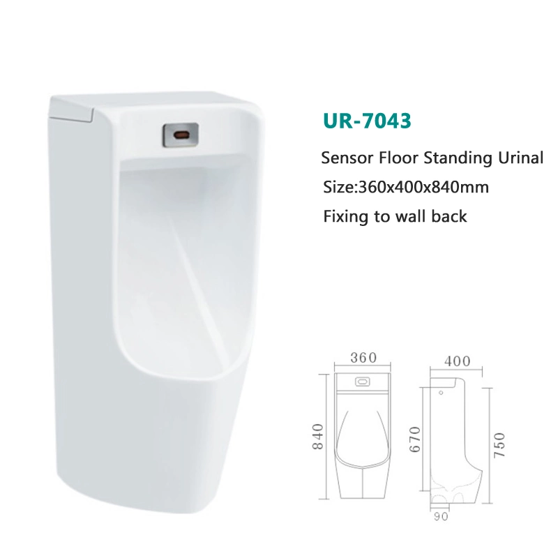 La Plaza Mayorista/Proveedor Chaozhou Blanco cerámica colgado en la pared orinal orinal Tazón de sensor para los hombres wc lavabo orinal