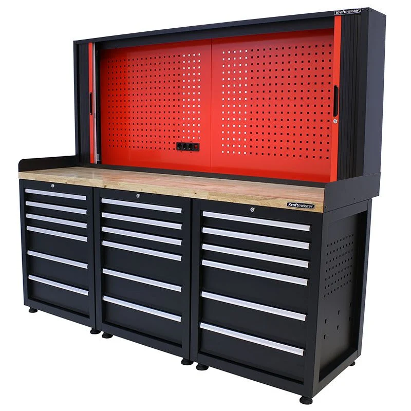 Customized Metal Garage Storage Cabinet Heaver Duty Workbench with Drawer