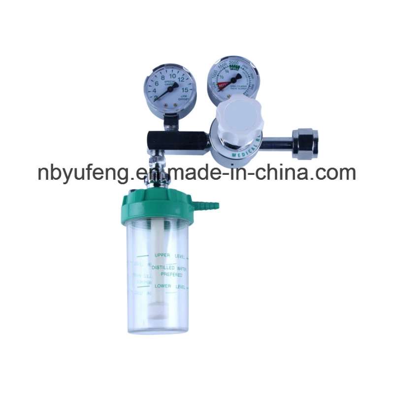 Vente chaude Inhalateur d'oxygène médical CGA 540 de haute qualité à bas prix avec une grande valve Ventes directes d'usine Régulateur d'oxygène médical universel à débit.