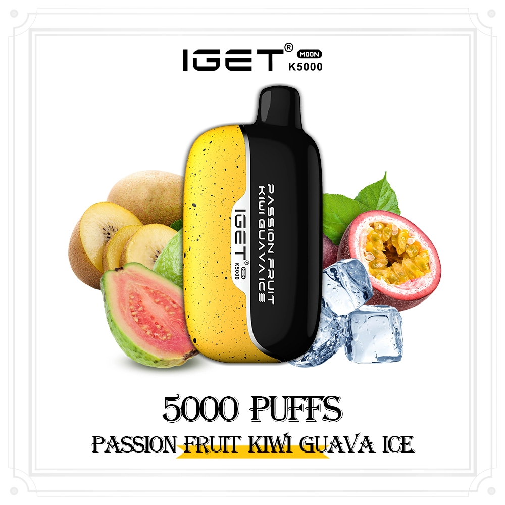 Луне Iget K5000 5000 Puffs лучших одноразовые Vape Vape пера устройств для пакетиков на заводе