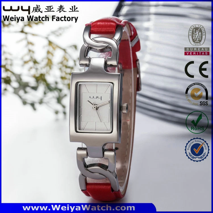 Fashion Customize Service Steel Quartz Ladies Wrist Watch (Wy-020E)