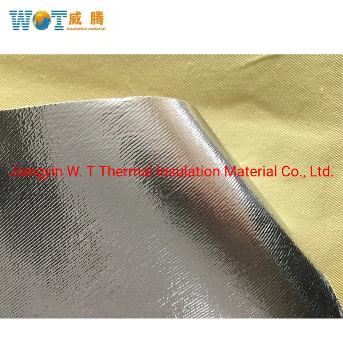 Waterproof Durable Aramid Cloth Fabric with Transfer Aluminum Foil Jacket