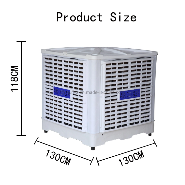 Пластиковый коммерческих охладитель нагнетаемого воздуха 3Квт при испарении производителем охладителя нагнетаемого воздуха