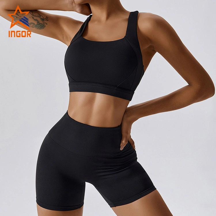 Ingor Sportswear Gym Wear Manufacturer Custom Wholesale Women Yoga Bra Sports High Impact Pilates Running Outdoor Fitness Sports Wear Clothing