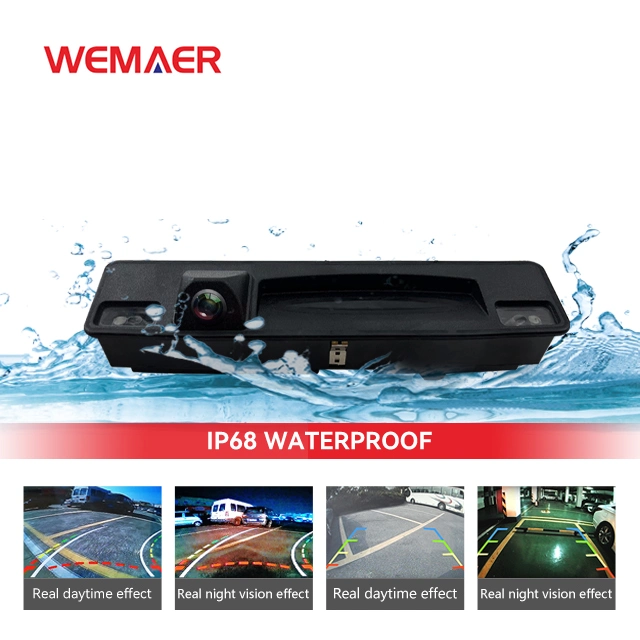 Wemaer Switch CVBS Ahd Parking Line Wide Angle Auto Electronics Waterproof Night HD Rear View Car Camera for Ford Focus/Escort