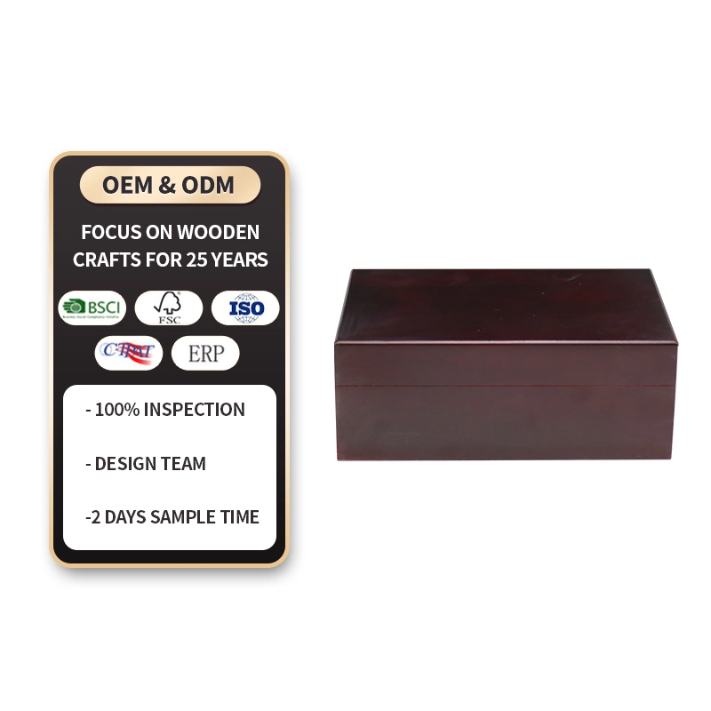 Custom Logo Luxury Packaging for Arabic Wooden Box