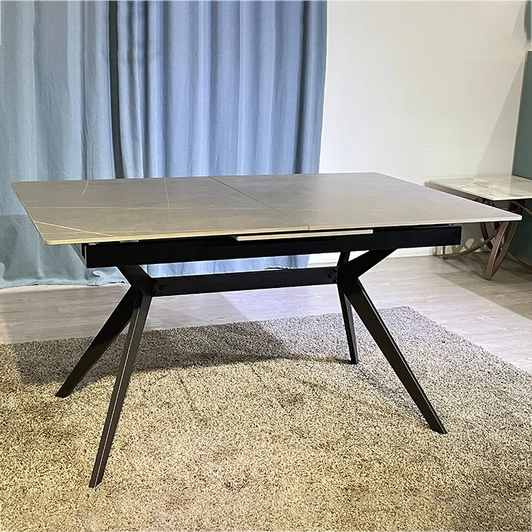 fashion Designed Dining Room Furniture Modern Luxury Small Ceramic Tile Top Dining Table Nordic