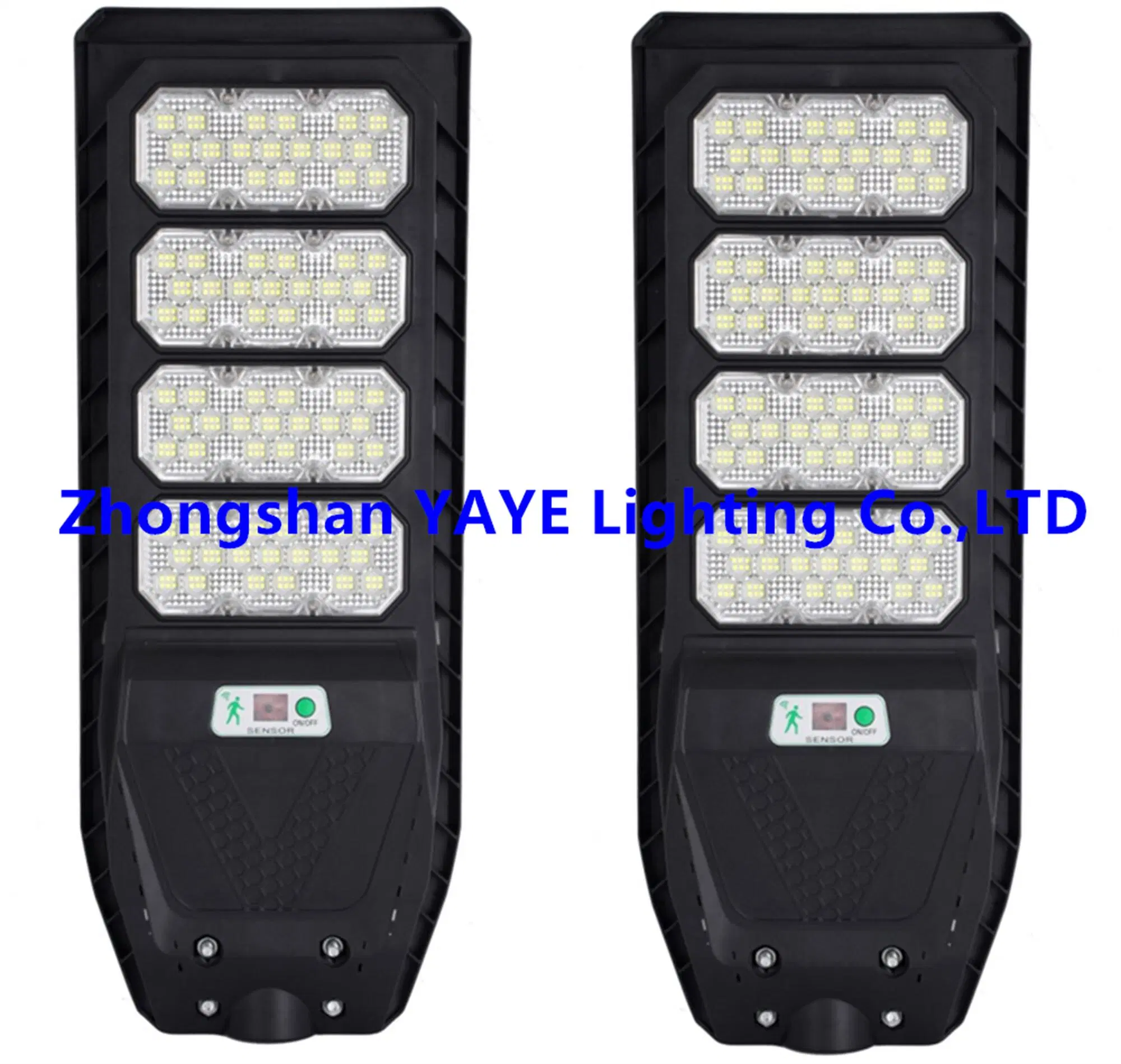 Usine de panneaux solaires CE en Chine Aluminium 2000/1000/800/600/500W/400/300/200/100W LED Capteur IP66 Rue Extérieur Tout-en-un Caméra ABS COB LED Mur Inondation Jardin Lampe Routière