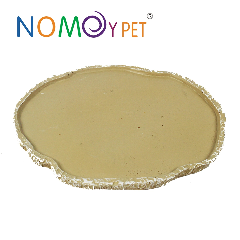 Nomoy Pet Feeder Bowl Basin Resin Non-Toxic Food Water Reptile Food Water Bowl Dish Feeder Reptile Turtle Tortoise Scorpion Lizard Crabs Pets Supplies