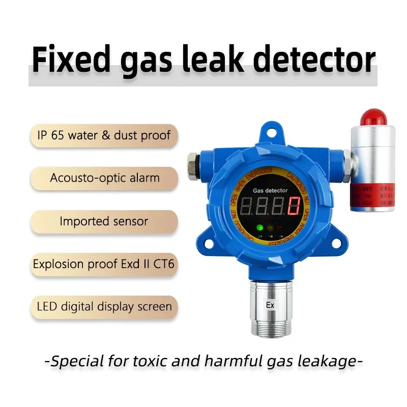 Certified Explosion-Proof Fixed Gas Detector with Sound and Light Alarm