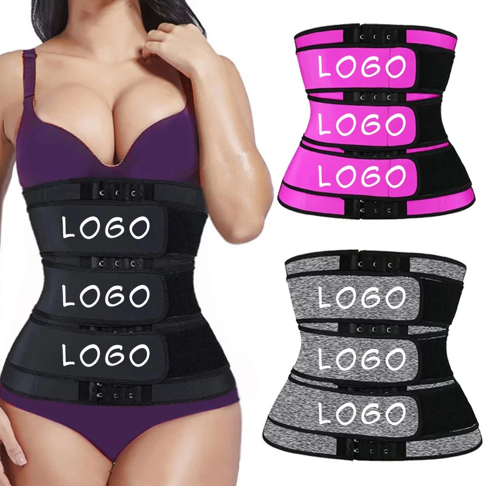 Slim Custom Neoprene Trimmers Waist Trainer Latex Sweet Corset Belly Support Women Shaper Logo Belt Elastic Band Sweat Workouthot Sale Products Waist Trainer