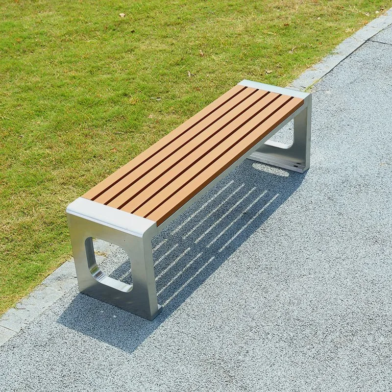 Good Quality Outdoor White Aluminum Park Gardern Furniture Long Bench