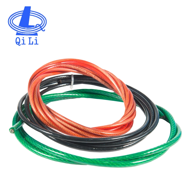 2mm Clear PVC/PE/PP Coated Stainless Steel Cable