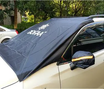 Waterproof Car Cover Breathable Half Top Windscreen Anti UV Snow Dust Sun Shade Protection Snow Protector