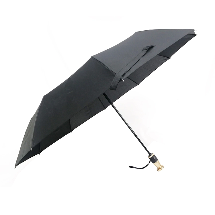Black Promotion Quality Rolls Royce Car 3 Fold Compact Auto Open and Close Umbrella for Outdoor