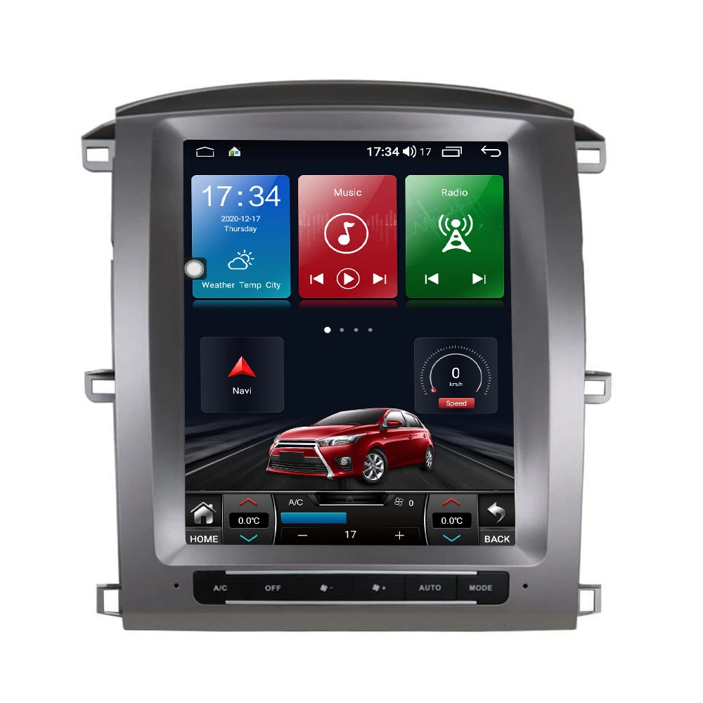 High Resolution Car Android Auto Video for Toyota Land Cruiser 100 2003 2004 2005 2006 2007 Wireless DVD Player