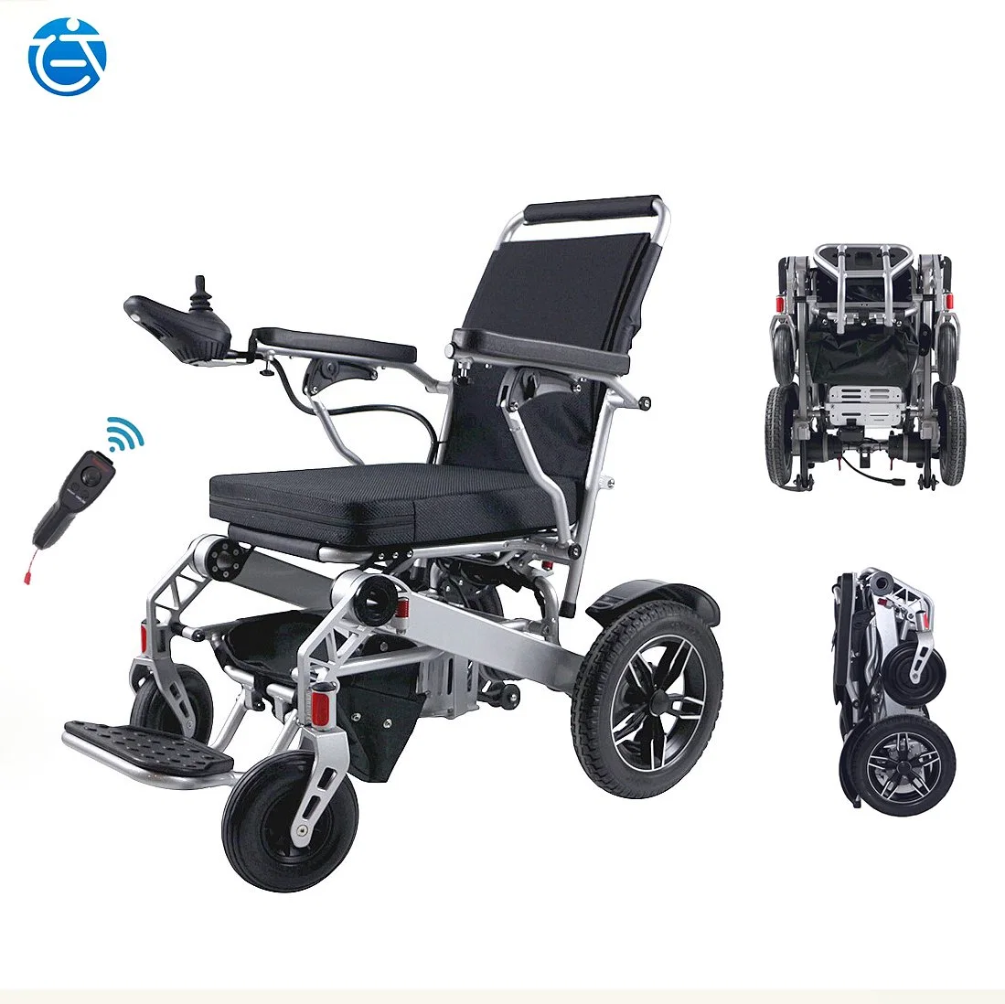 2023 New Aluminum Alloy Foldable and Foldable Electric Wheelhair for Disabled Persons