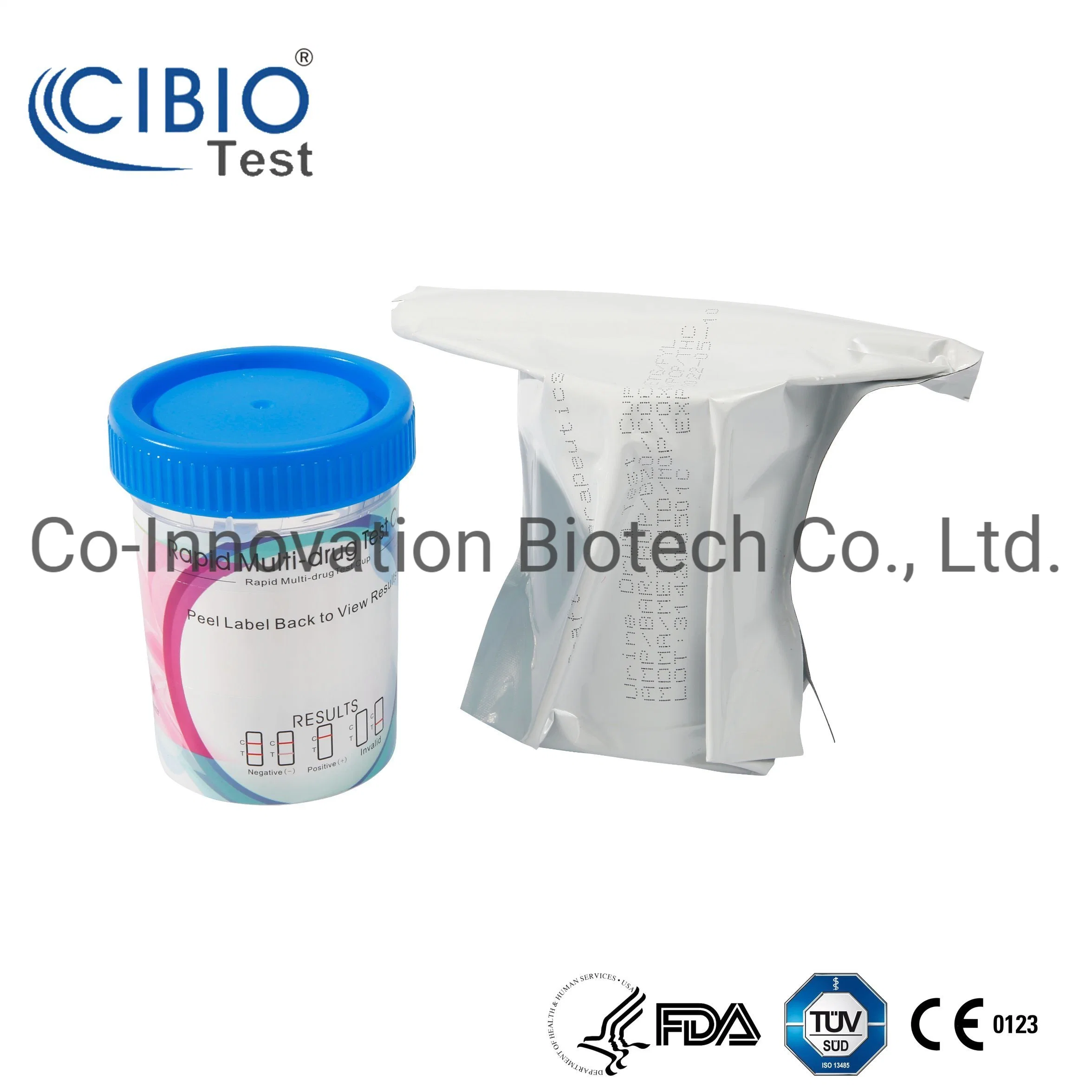 Instant Multi Panel Drug Test Cup FDA 510K CLIA verzichtet