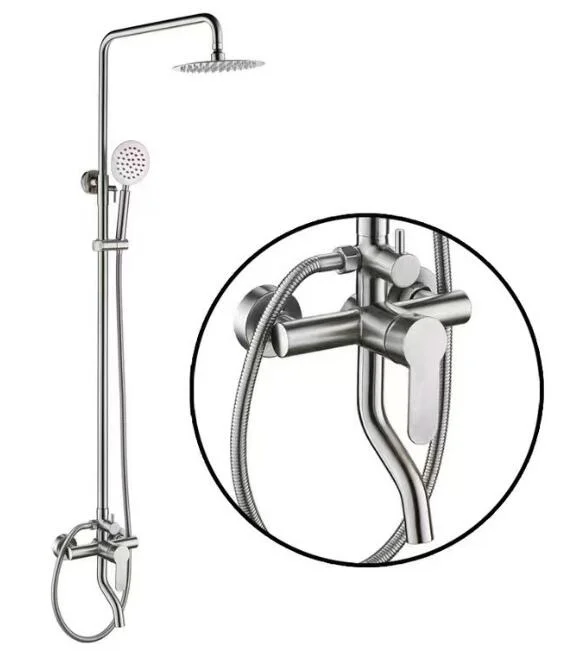 Top Quality Bathroom Stainless Steel Golden/Black Five Functions Shower Set