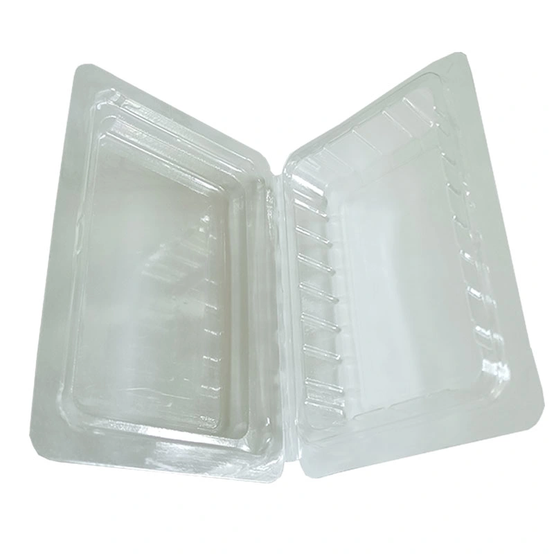 strawberry PET disposable clamshell packaging transparent square fruit plastic box