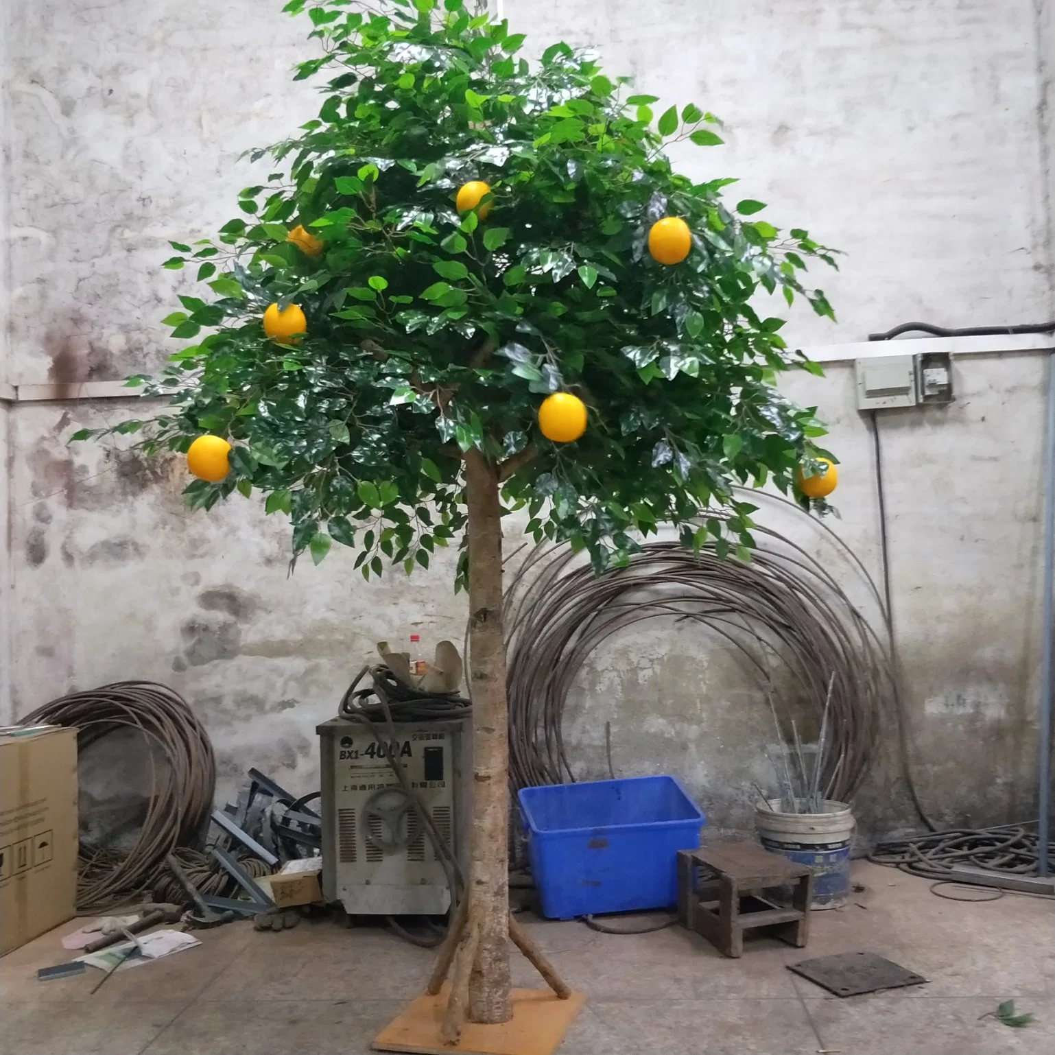 Hotel Restaurant Decoration Realistic Appearance Artificial Fruit Tree