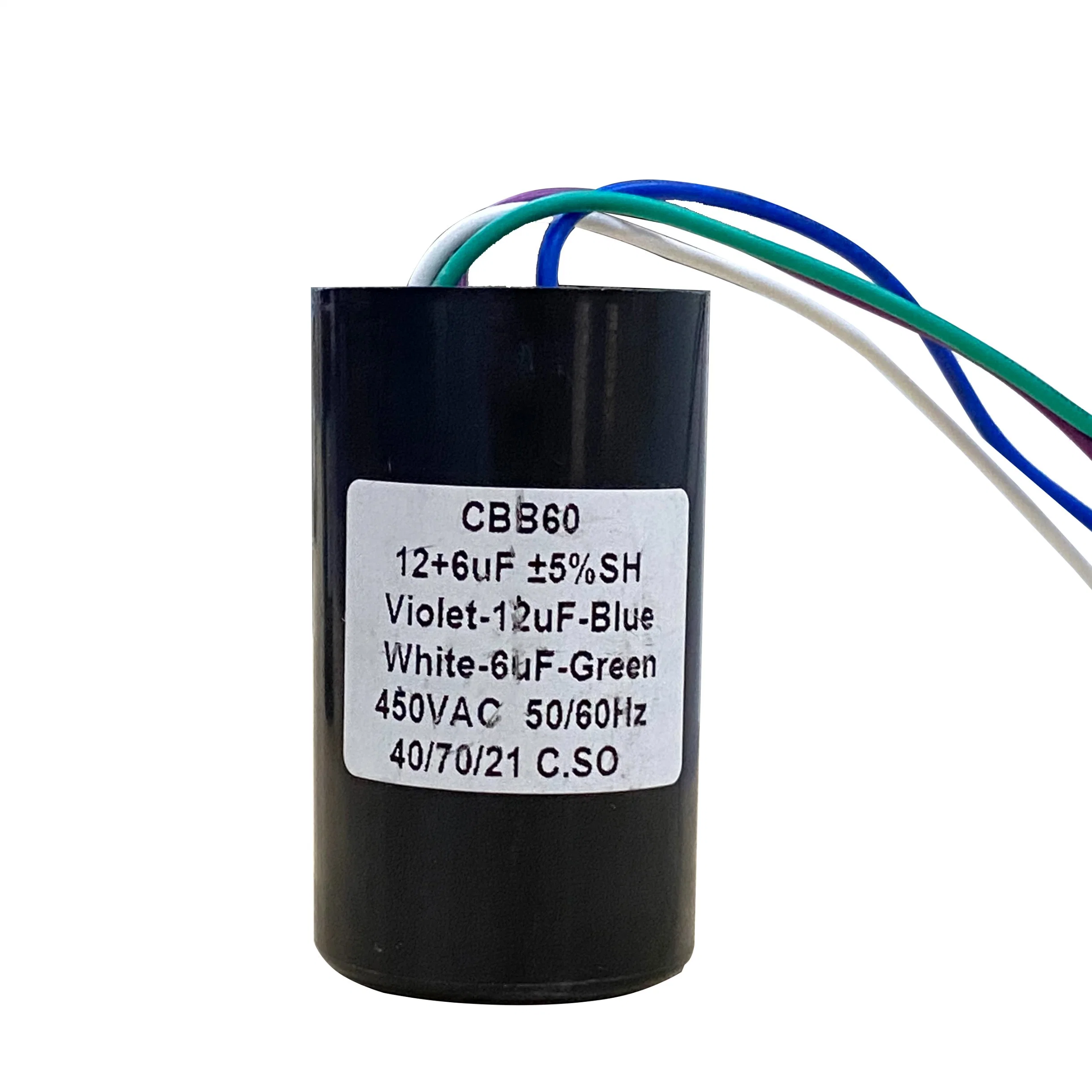 Ruijeep Nuevo y original 60Hz/Cbb60 AC450V 50 Motor Run Capacitor Se usa para el aire acondicionado