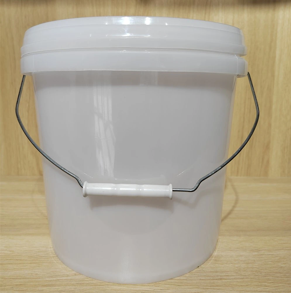 8L Food Grade Clear Plastic Bucket Water Pail Paint Packing Container with Sealed