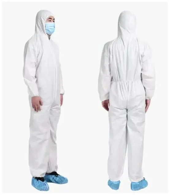 Disposable Waterproof Overalls Protective Clothing M-3XL for Hospital, Lab, Clean Room, Chemical Industry