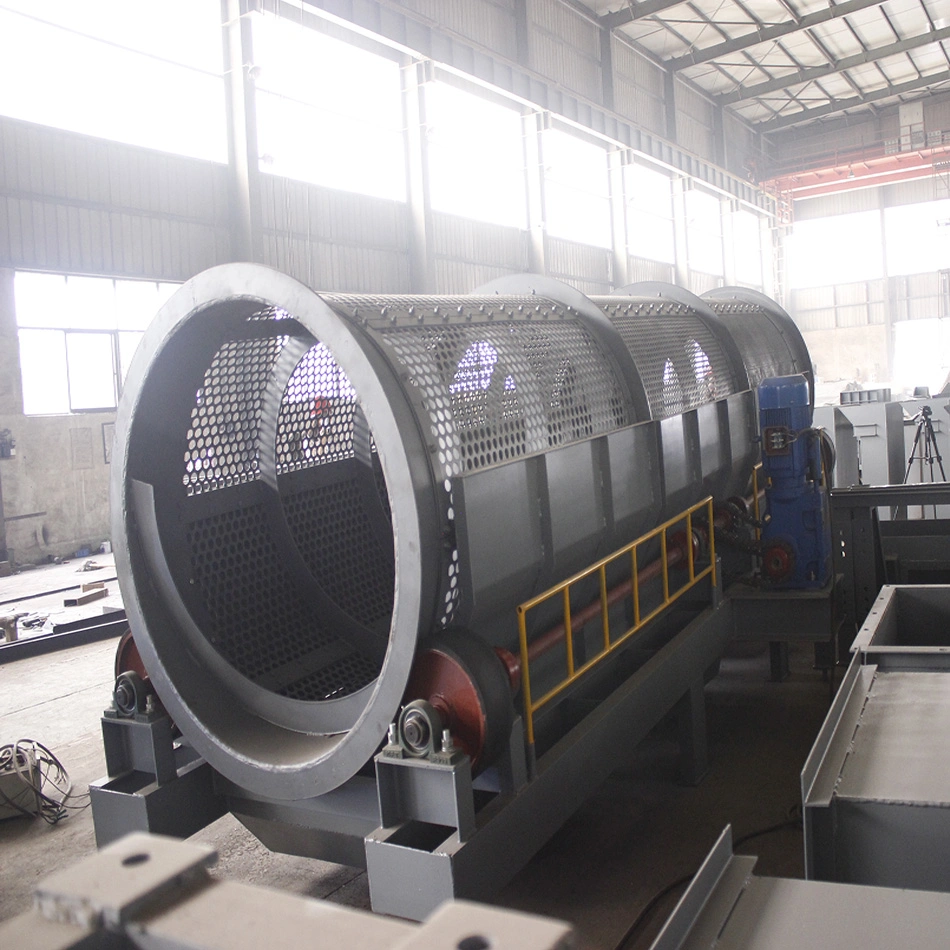 Manufacture Mine Shaker Circular Vibro Vibrating Wood Chips Screen Soil Screener Rotary Drum Sieve