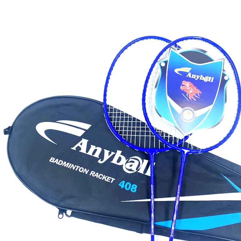 Anyball High quality/High cost performance Iron Alloy Badminton Racket Cheap Badminton Racket Racquets Set