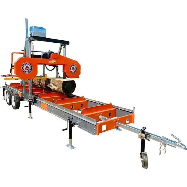 China Rima Gasoline Portable Saw Bandsaw Timber Mill Wood Sawmill Machine