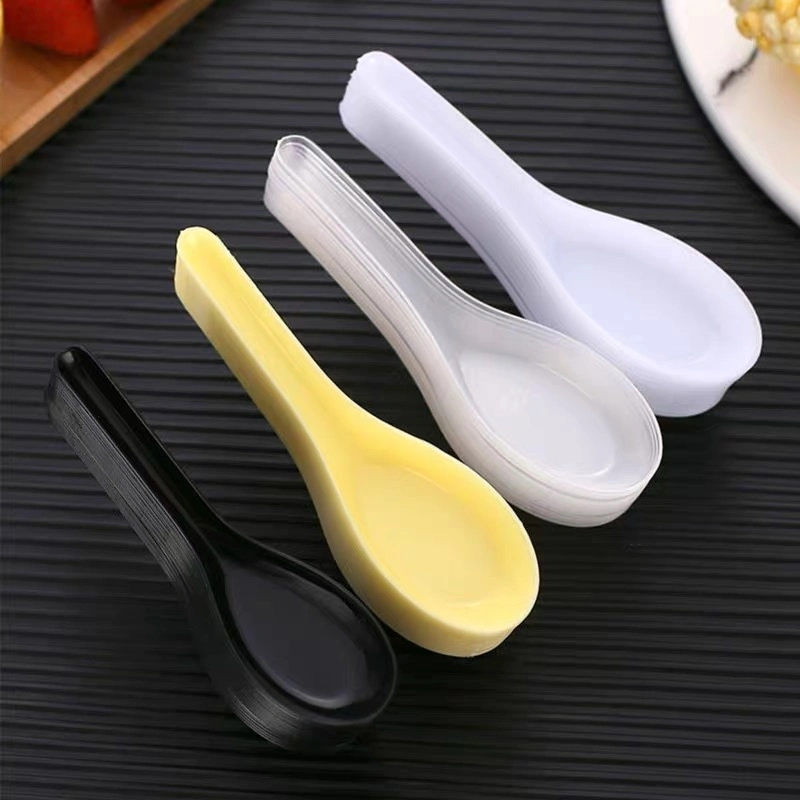 Disposable Product Eco-Friendly Plastic Spoon Dessert Takeaway Spoon (LO-66)