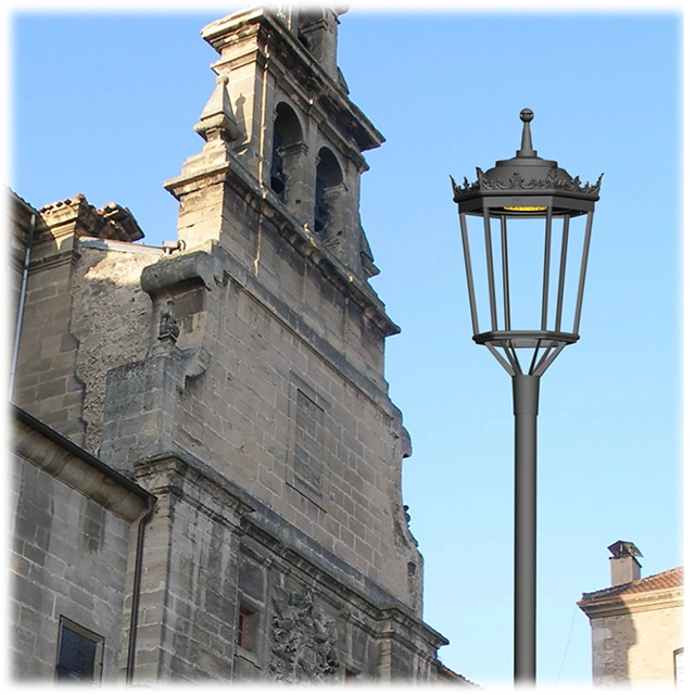 Farol Imperial Clasicos Iluminacion Urbana Romanico Iluminacion extérieur éclairage routier de la ville de stationnement