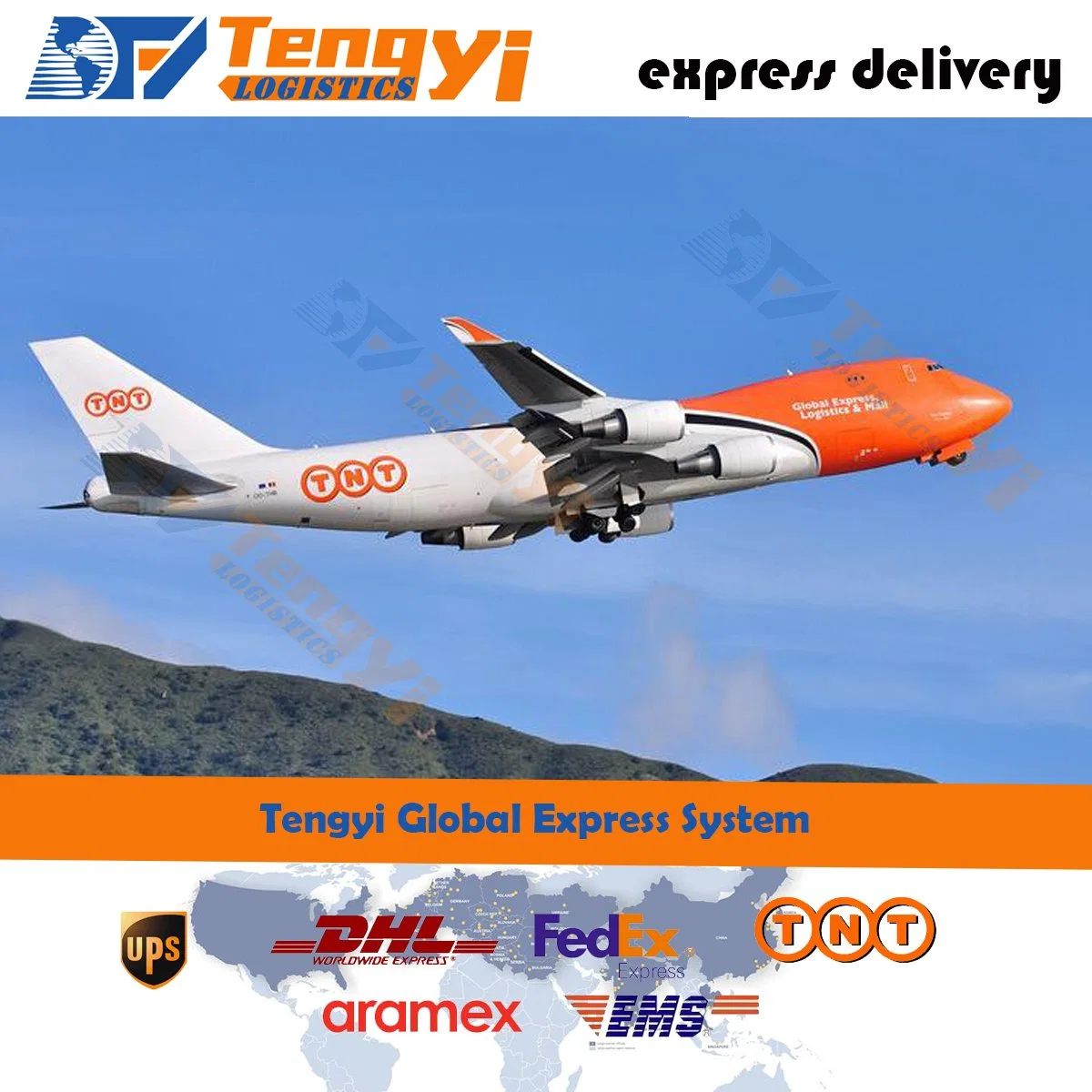 Günstige Kurier-Express DHL/UPS/FedEx/TNT/Aramex nach Aserbaidschan/Bahamas/Bahrain/Bangladesch/Barbados/Weißrussland in aller Welt