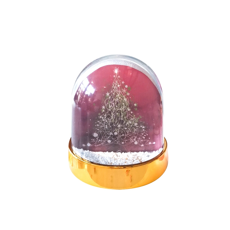 Shinning Base Mini 5X5X6cm Plastic Snowglobe