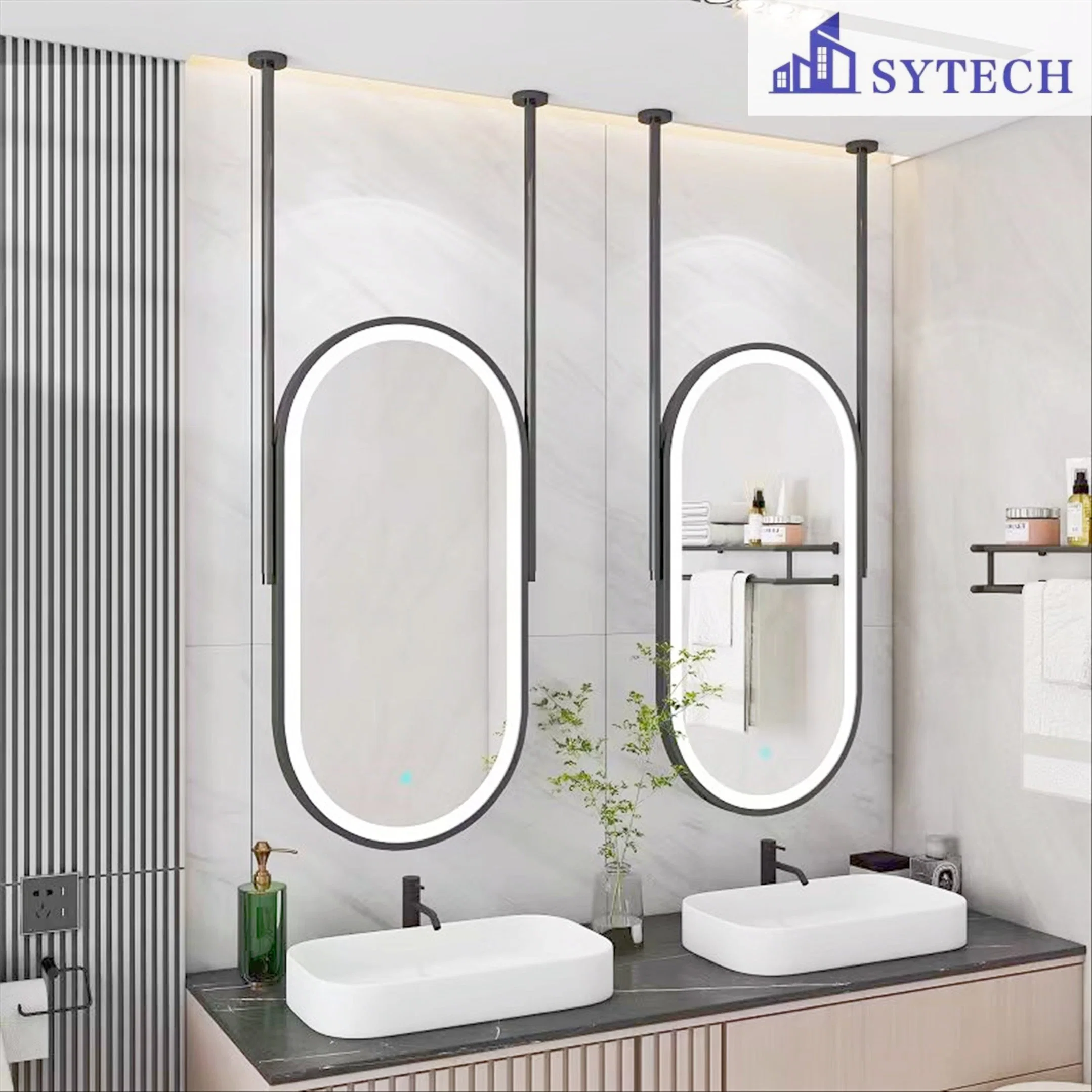 Wholesale/Supplier Home Decoration Smart Glass Vanity Furniture LED Bathroom Wall Luminous Mirror/Tempered Mirror/Antique/Rear View /Convex/Silver/One Way