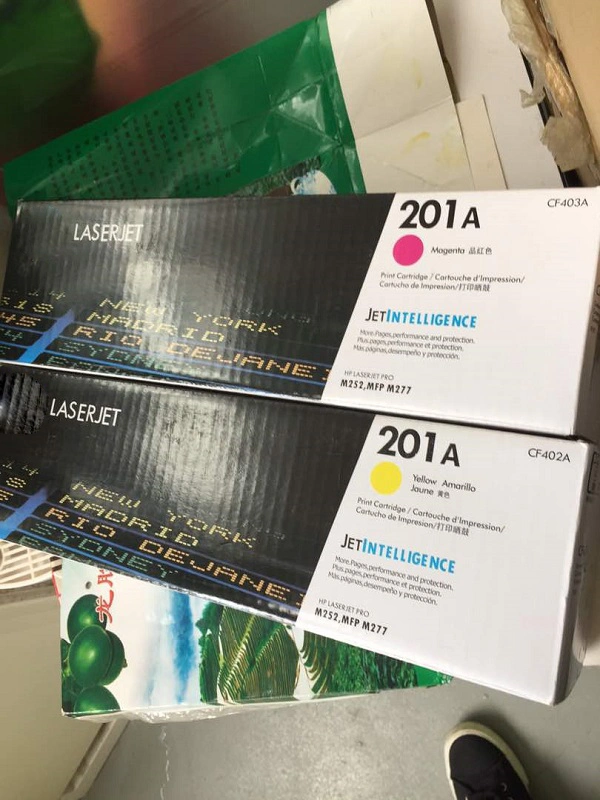 Cartucho de tóner de color original CF400A Impresora láser de la Serie 201A para HP Laserjet M252n