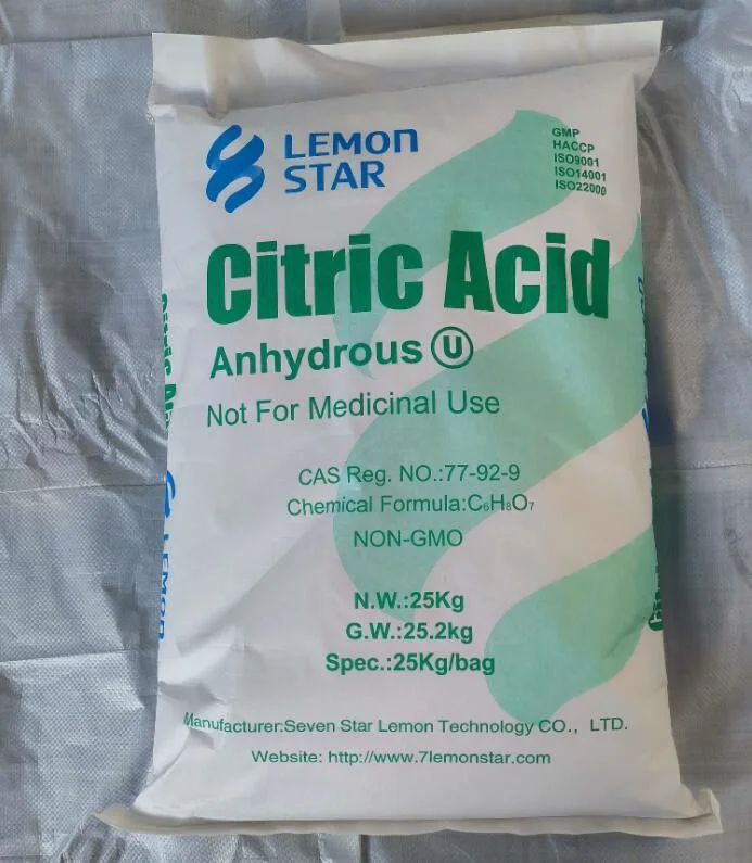 Citric Acid Anhydrous 30-100 Mesh with Competitive Price