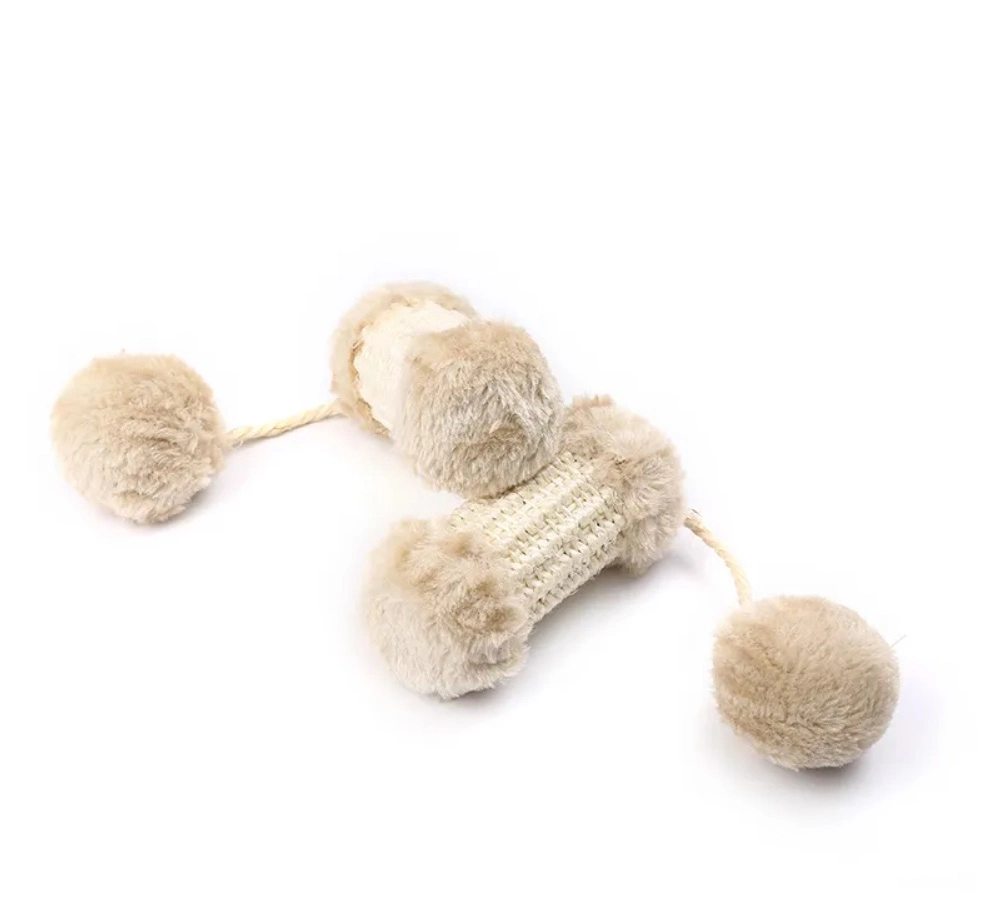 Surmontoir en sisal avec griffe en peluche aiguisage de jouets interactif PET Fournitures