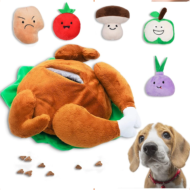 Perro de peluche animales de compañía Squeaky Toy jugando Formación trata duradera juguetes de perro de peluche para ocultar la trata de juguetes de perro personalizado