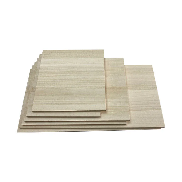 Wholesale Factory Supply populaire peu cher poids léger blanchi Paulownia Wood