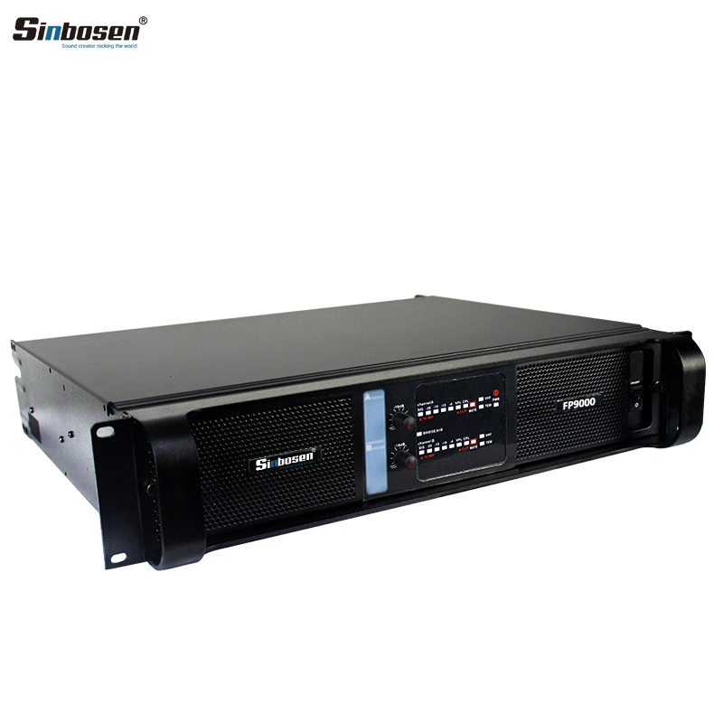 Sonido profesional Sinbosen amplificador estándar FP9000 2channel amplificador de potencia 1800 W