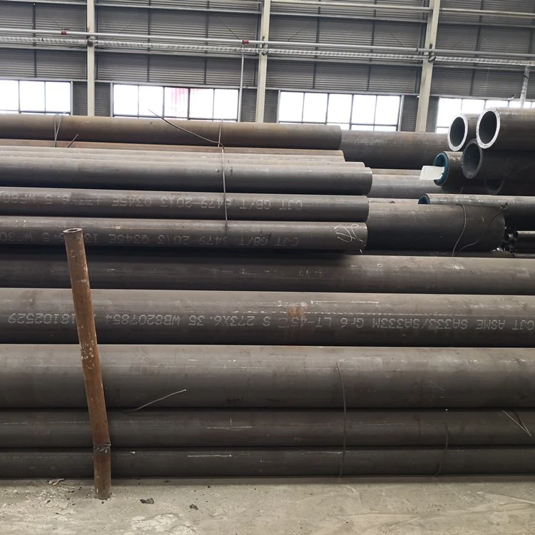 Hot Rolled Seamless Black Steel Pipes ASTM A333 Gr. 6 Sch 40 High Pressure Cryogenic Alloy Carbon Steel Tube